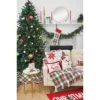 C&F Home 20" Carter Christmas Green White Red Plaid Hanging Large XMAS Red Cuff Stocking