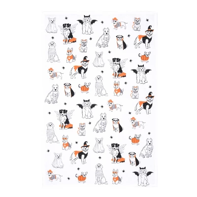 C&F Home Dogs Halloween 100% Cotton Flour Sack Dishtowel 3 C&F Home Dogs Halloween 100% Cotton Flour Sack Dishtowel