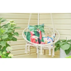 C&F Home 18" X 18" Pink Flamingos Coastal Tropical Indoor/Outdoor Throw Pillow -C&F Home Shop GUEST df2c081b ed76 437b bb65 f5ff4cfb20e0