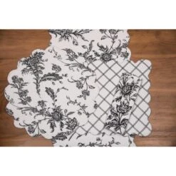 C&F Home Bleighton Black Placemats Set Of 6, 13" X 19" -C&F Home Shop GUEST dfb1e4d9 5f58 40d2 a4bf 45b5566c8f24