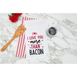 C&F Home Valentine's Day "I Love You More Than Bacon" Pig Piggy Embroidered Flour Sack Kitchen Dishtowel -C&F Home Shop GUEST e0343f9e 0974 4311 865c a2f21110cca4