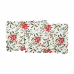 C&F Home Silvia Poinsettia Table Runner 14" X 51" -C&F Home Shop GUEST e1c5b865 5072 4b7a 9721 903b2b670f4d