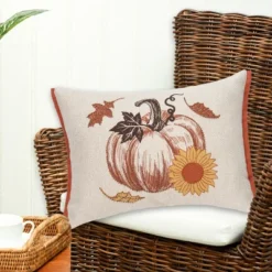 C&F Home 13" X 18" Harvest Time Pumpkin Embellished Fall Throw Pillow -C&F Home Shop GUEST e22c9b3c 36ef 4eb2 8425 9178f04b1780
