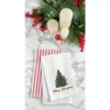C&F Home "Merry Christmas" Embroidered Cotton Waffle Weave Kitchen Dishtowel
