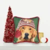 C&F Home 8" X 8" Winter Dog Petite Christmas Petite Printed Throw Pillow -C&F Home Shop GUEST e4997a3a 11c5 4f65 86e5 6683f65af245