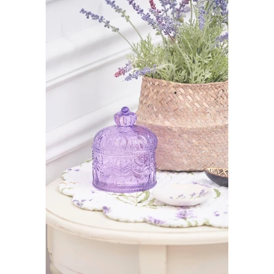 C&F Home Lavender Fields Reversible Machine Washable Round Scallop Quilt Placemats Set Of 6 8 C&F Home Lavender Fields Reversible Machine Washable Round Scallop Quilt Placemats Set Of 6 - Image 6