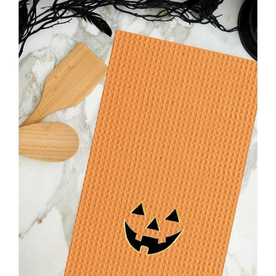 C&F Home Jack O' Lantern Pumpkin Halloween Waffle Weave Cotton Kitchen Towel 5 C&F Home Jack O' Lantern Pumpkin Halloween Waffle Weave Cotton Kitchen Towel - Image 3