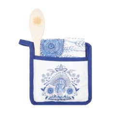 C&F Home Blue Harvest Turkey Potholder S/4 -C&F Home Shop GUEST edb55899 b56d 4d16 8581 47467649a240