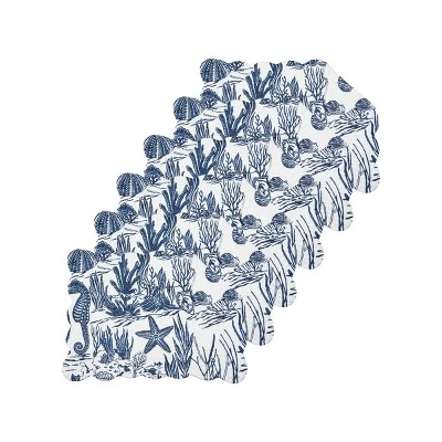 C&F Home Reef Shores Placemats Set Of 6, 13" X 19" 3 C&F Home Reef Shores Placemats Set Of 6, 13" X 19"