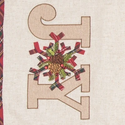 C&F Home Joy Embroidered Table Runner 14" X 72" 4 C&F Home Joy Embroidered Table Runner 14" X 72" - Image 2