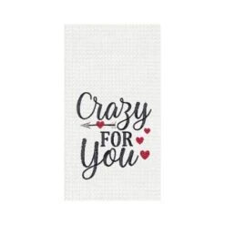 C&F Home Valentine's Day "Crazy For You" Embroidered Waffle Weave Kitchen Dishtowel -C&F Home Shop GUEST f04c37cb 0881 48dc bf57 297fb20e156b