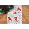 C&F Home Poinsettia Christmas Printed Christmas Winter Table Runner 14" X 72"
