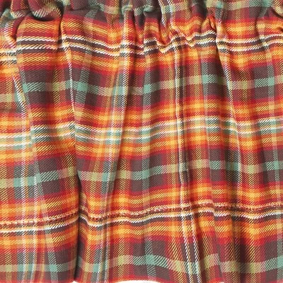 C&F Home Randall Plaid Cotton Brown Valance Window Treatment 4 C&F Home Randall Plaid Cotton Brown Valance Window Treatment - Image 2