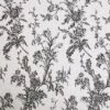 C&F Home Bleighton Black Victorian Floral 100% Cotton Single Window Valance 15.5" X 72"