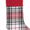 C&F Home 20" Lennox Green Red & White Plaid Embroidered Hanging Large Christmas Stocking