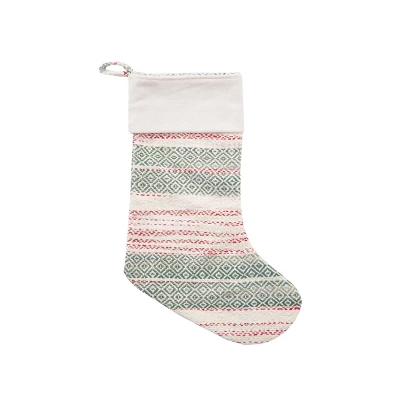 C&F Home Cozy Nordic Christmas Red And Green Stocking 3 C&F Home Cozy Nordic Christmas Red And Green Stocking